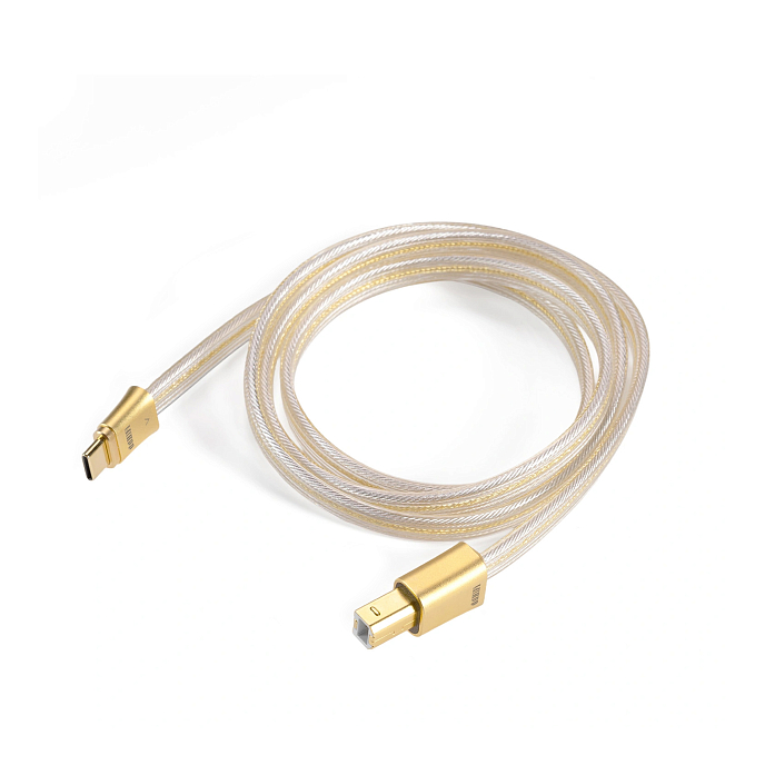 Кабель ddHiFi TC19BC Gold USB-C - USB-B 1m - рис.0