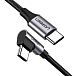 Кабель Ugreen US255 USB-C - USB-C Black/Grey 3m - рис.1 Кабель Ugreen US255 USB-C - USB-C Black/Grey 3m - рис.1