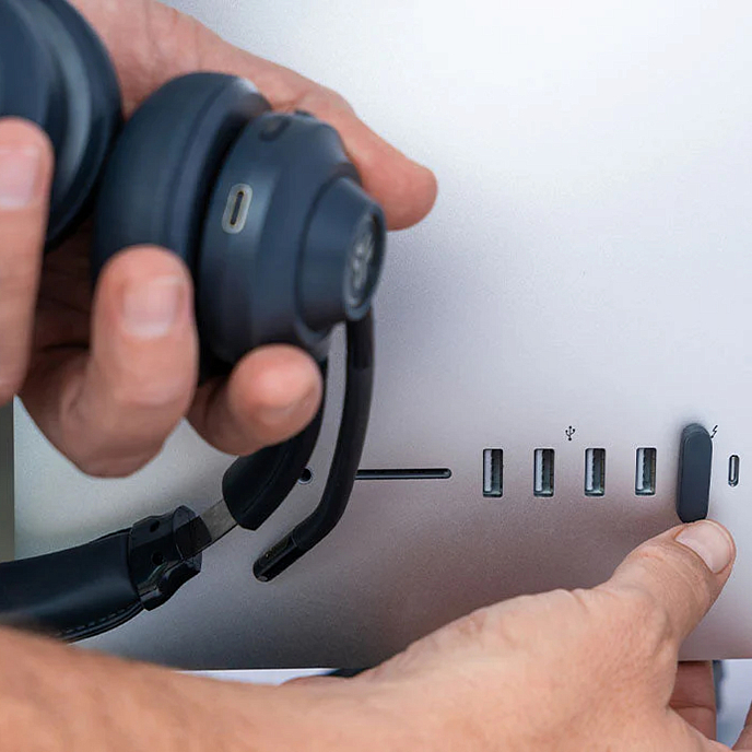 Гарнитура Jlab GO Work Wireless Duo V.2 Link USB-C Black - рис.3