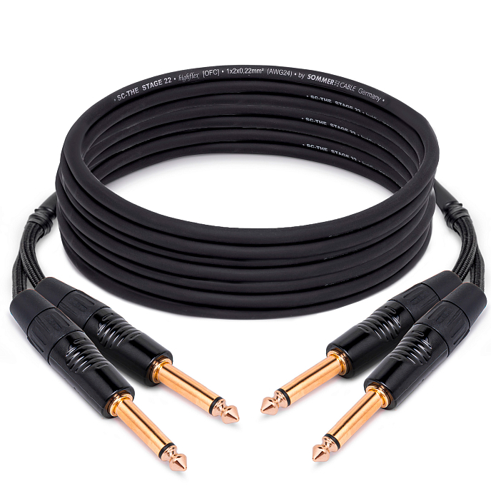 Кабель HeadMade Pro 2x6.3mm mono - 2x6.3mm mono 6m - рис.0