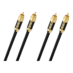 Кабель Oehlbach STATE OF THE ART XXL Black Connection Cable 2RCA - 2RCA 2m