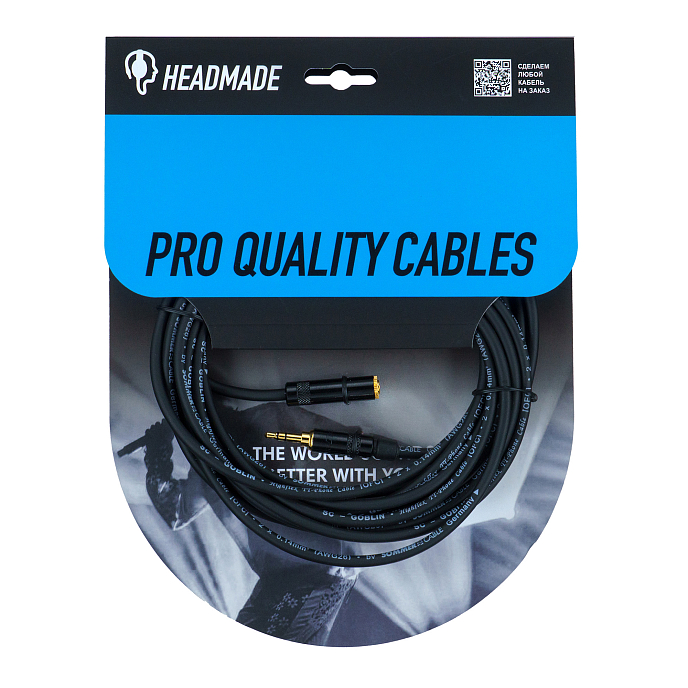 Кабель HeadMade Pro 3.5-m - 3.5-f 5m - рис.0