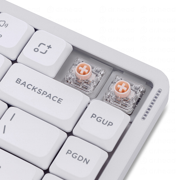 Клавиатура NuPhy AIR75v3 Blush Nano Switch Nova White - рис.9