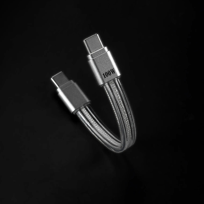 Кабель ddHiFi MD19S Silver USB-C - USB-C 100W 8cm - рис.3