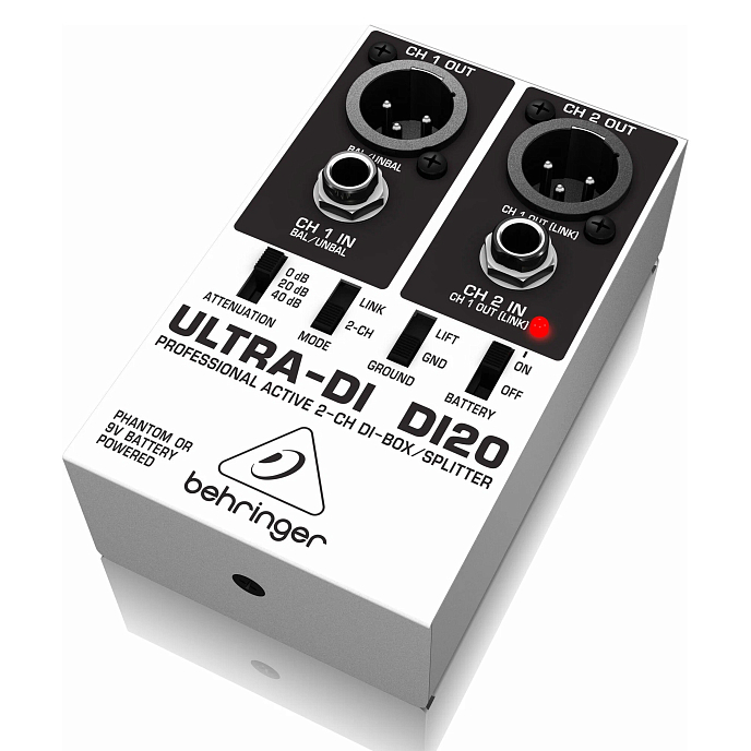 Директ-бокс Behringer Ultra-Di DI20 Silver - рис.4