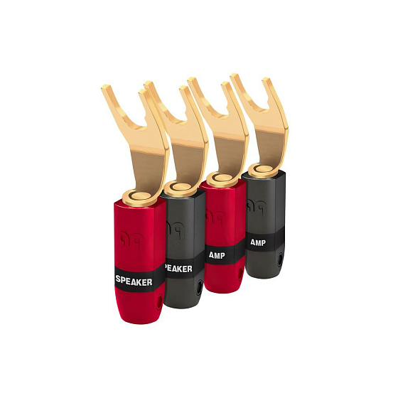 Разъём AudioQuest SureGrip 300 - SPADE Gold 4 pack - рис.0