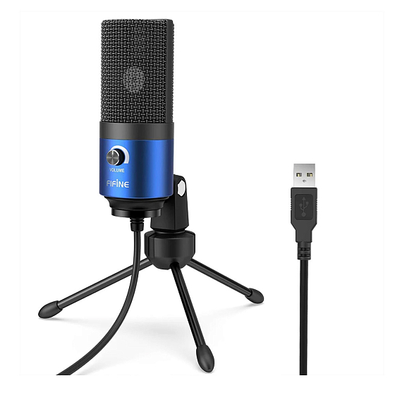 Микрофон для стриминга и игр Fifine K669 Blue - рис.0