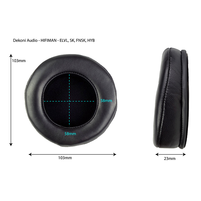 Амбушюры Dekoni Audio Fenesrated Sheepskin Ear Pad for Select HiFiMan Headphones - рис.1
