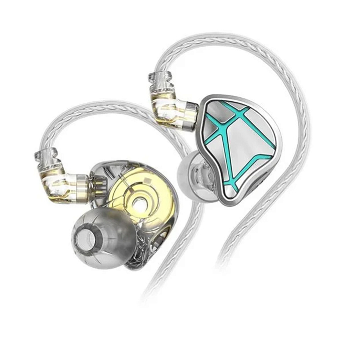 Наушники внутриканальные KZ ESX without mic Silver - рис.0