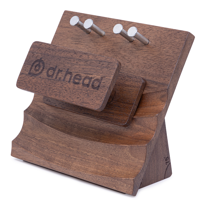Подставка под наушники Dr.Head Under Wood IEM Stand 64 Audio Walnut - рис.8