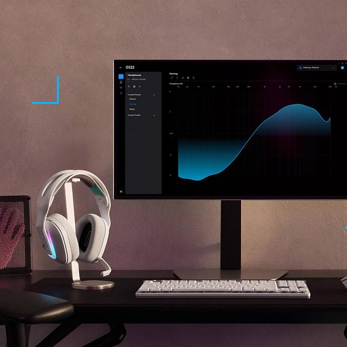 Игровая гарнитура Logitech G522 Lightspeed White - рис.11