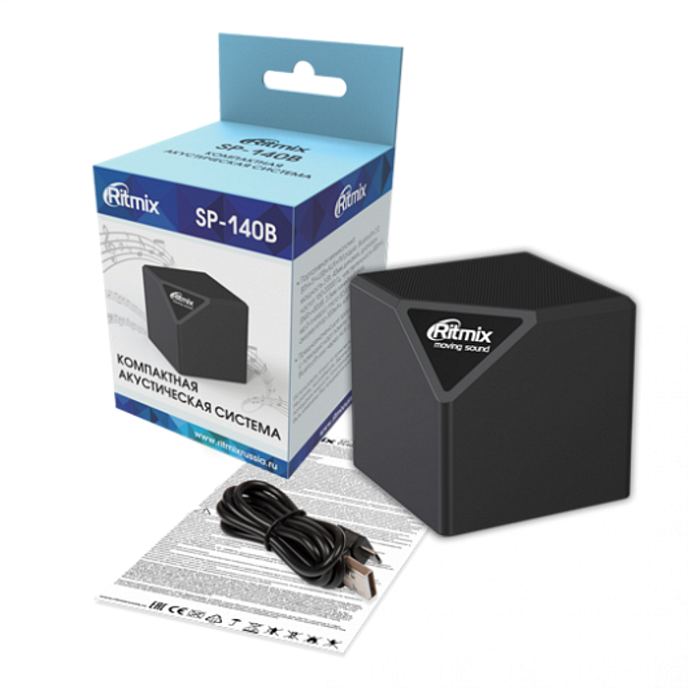 Портативная колонка Ritmix SP-140B Black - рис.3