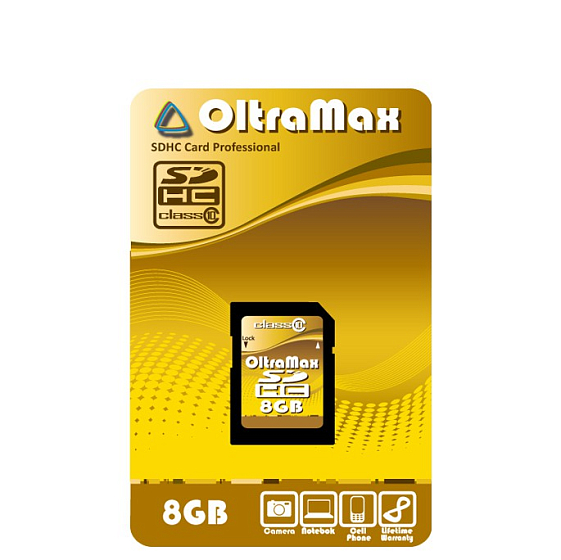 Карта памяти OltraMax SDHC Class 10, 8GB - рис.0