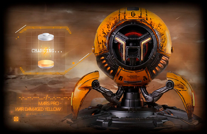 Портативная колонка Gravastar Mars Pro War Damaged Yellow - рис.5