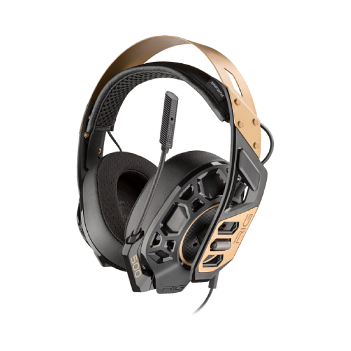 Игровая гарнитура Plantronics RIG 500 PRO Black/Gold - рис.0
