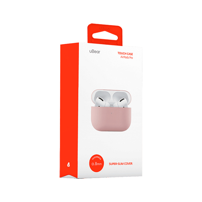 Чехол для Airpods Pro uBear Touch Case for Apple AirPods Pro Pink - рис.4