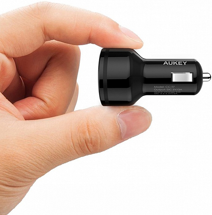 Автомобильное зарядное устройство Aukey Quick Charge 3.0 2 port (CC-T7) - рис.5