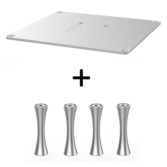 Стойка для Hi-Fi ddHiFi HS300 + SR70 x 4 Anodized Silver/Silver - рис.0