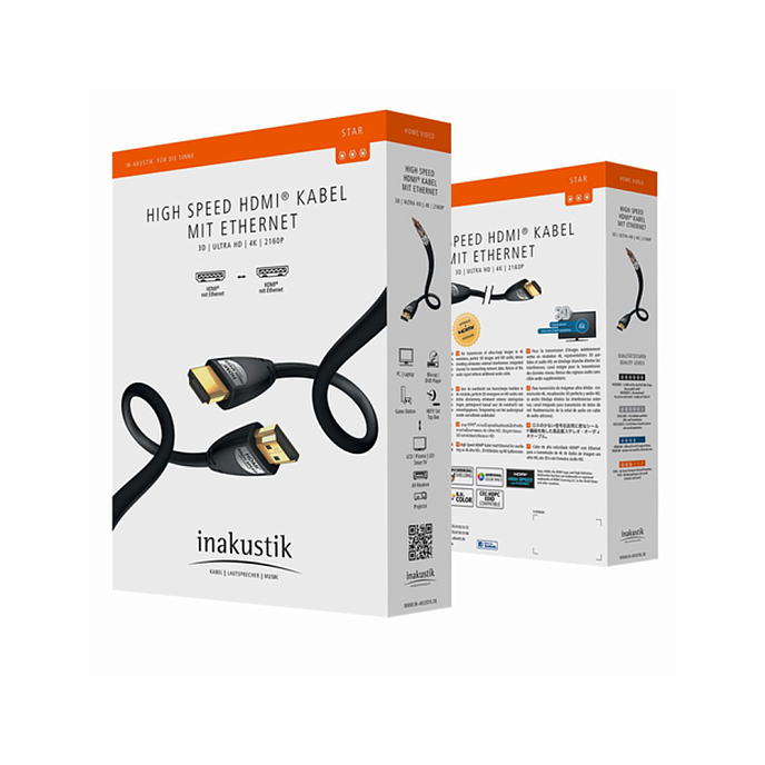 Кабель Inakustik Star HDMI 1m - рис.1