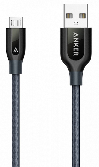 Кабель Anker Powerline+ Micro USB 0.9m gray - рис.0