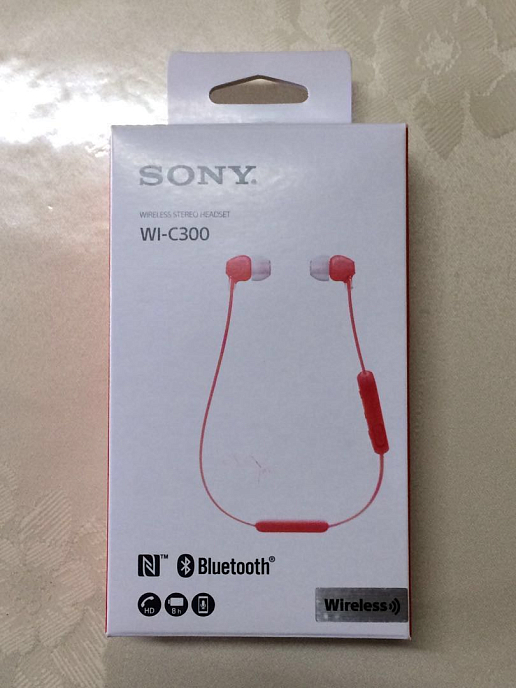 Беспроводные наушники Sony WI-C300 Red - рис.4