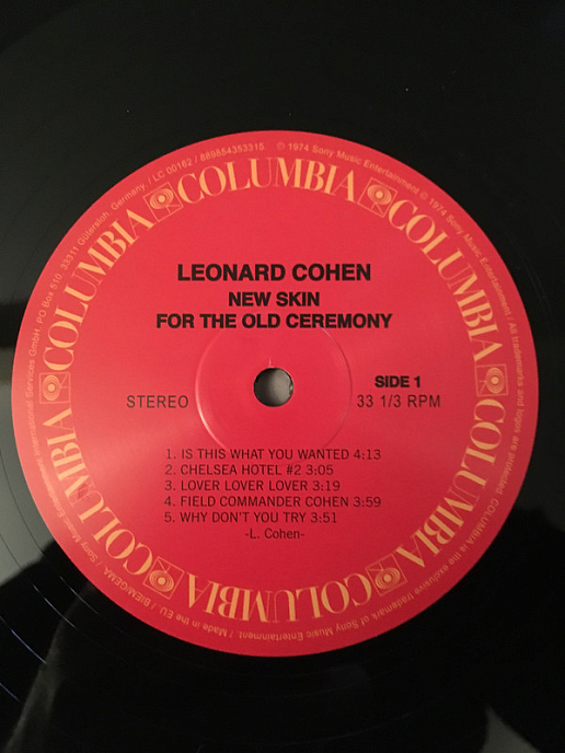 Виниловая пластинка Leonard Cohen - New Skin For The Old Ceremony - рис.2
