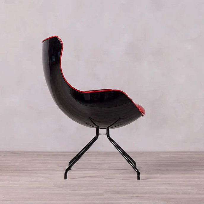 Кресло для прослушивания F2F Аэро Glossy Black Burgundy - рис.4