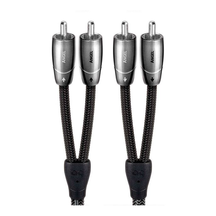 Кабель AudioQuest Angel 2RCA-2RCA 0.6m Black - рис.0