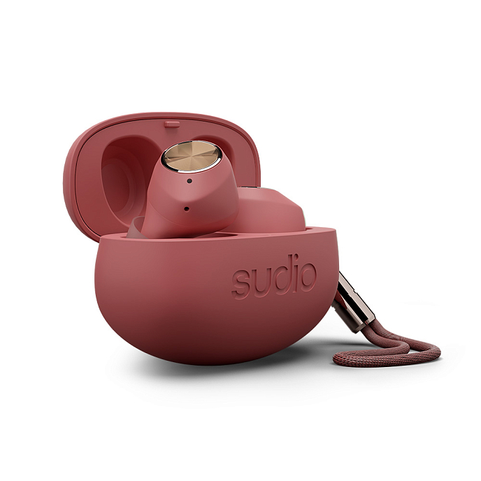 Беспроводные наушники Sudio T2 Burgundy - рис.0