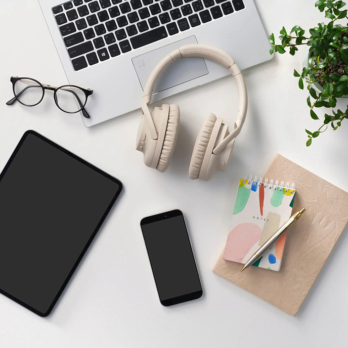 Беспроводные наушники Audio-Technica ATH-S300BT Beige - рис.10