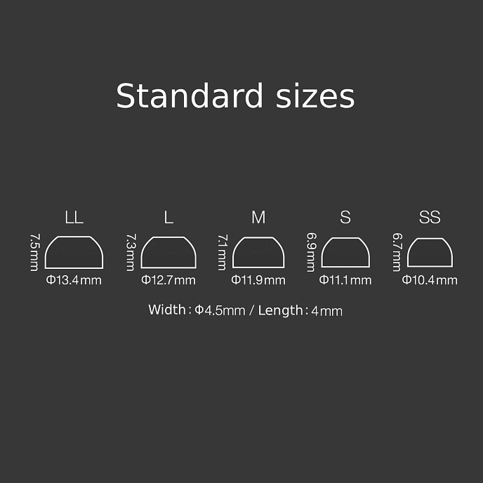 Амбушюры Final Audio Fusion-G size S 4pcs Black - рис.6