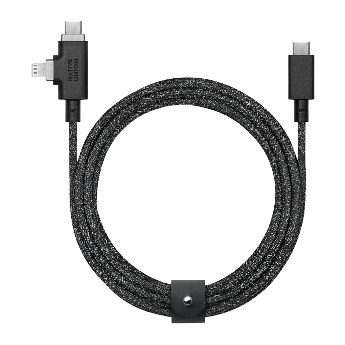 Кабель Native Union Belt Cable USB-C Lightning Cosmos 240w 2.4m - рис.0