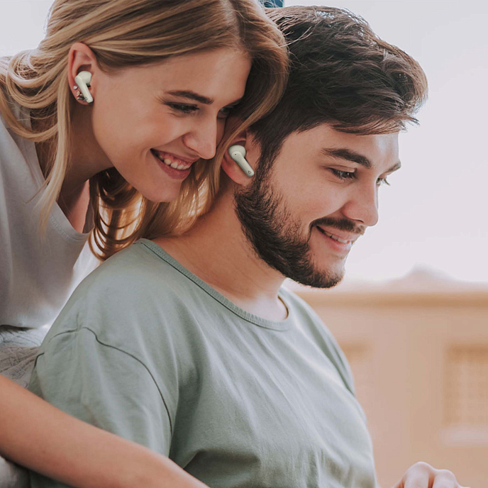 Беспроводные наушники Creative Zen Air Plus Pro Beige - рис.5