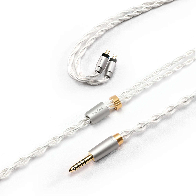 Кабель ddHiFi BC120S Silver 2-pin 4.4mm 1.2m - рис.1