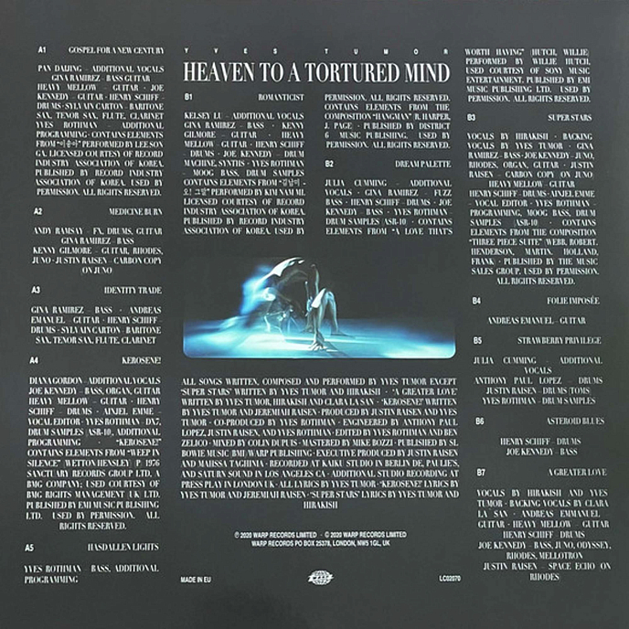 Виниловая пластинка Yves Tumor - Heaven To A Tortured Mind - LP - рис.1