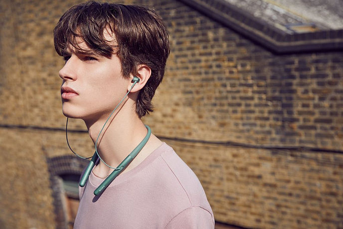 Беспроводные наушники Sony WI-H700 Green - рис.9