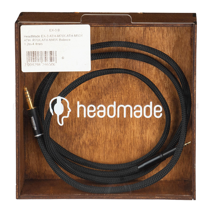 Кабель HeadMade Bennett - Audio-Technica ATH-M, ATH-R - 4.4mm, 1.2m - рис.1