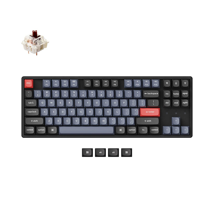 Клавиатура Keychron K8P-J3, RGB, Aluminium Frame, Brown Switch - рис.0