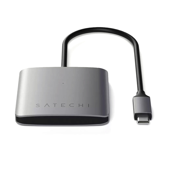 USB HUB Satechi Aluminum 4 Port USB-C Hub Space Grey - рис.3