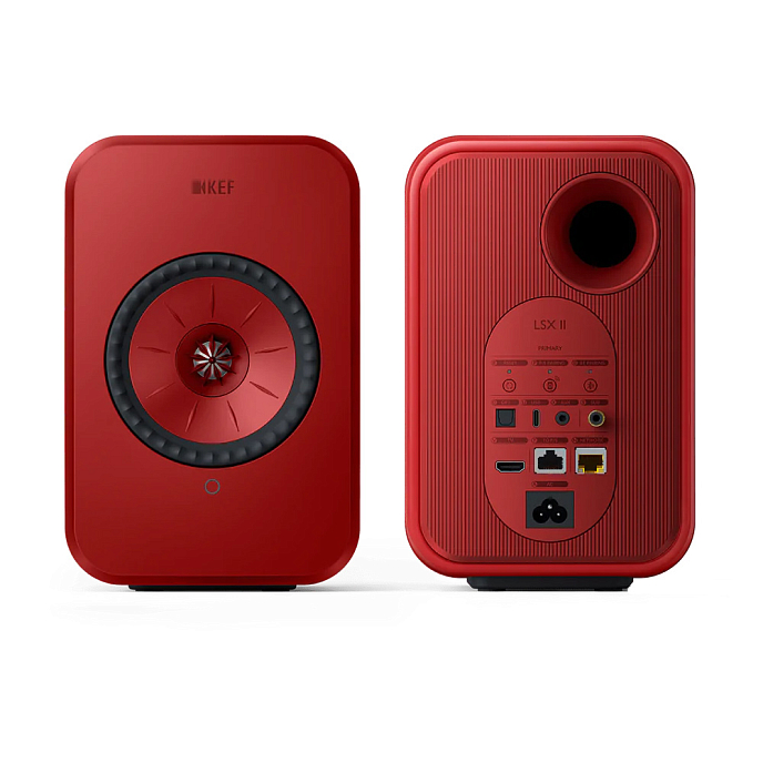 Полочная акустика KEF LSX II Lava Red + S1 Floor Stand - рис.2