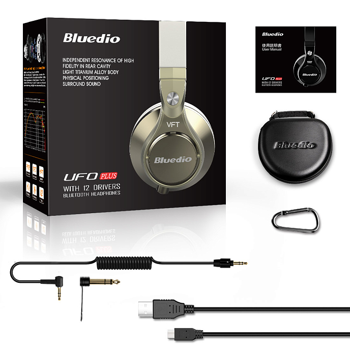 Беспроводные наушники Bluedio Ufo Plus Gold - рис.11