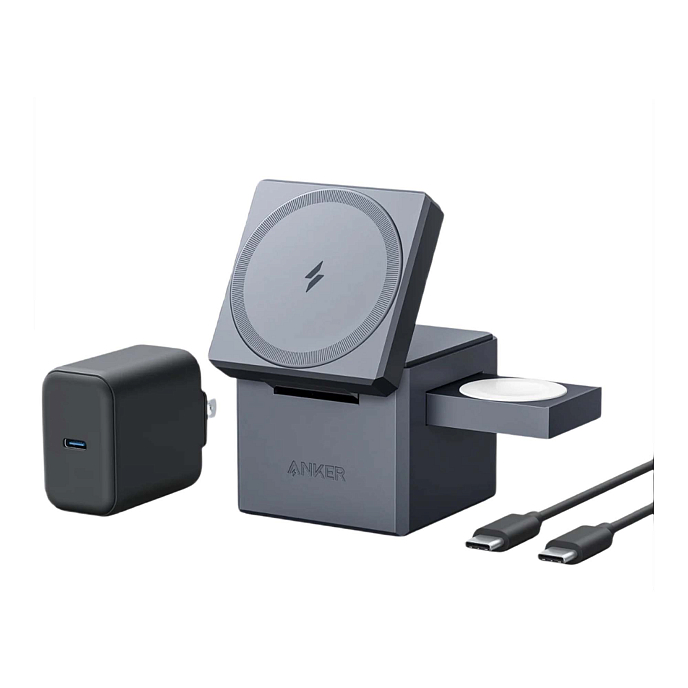 Зарядное устройство Anker 3-in-1 Cube with MagSafe - рис.0