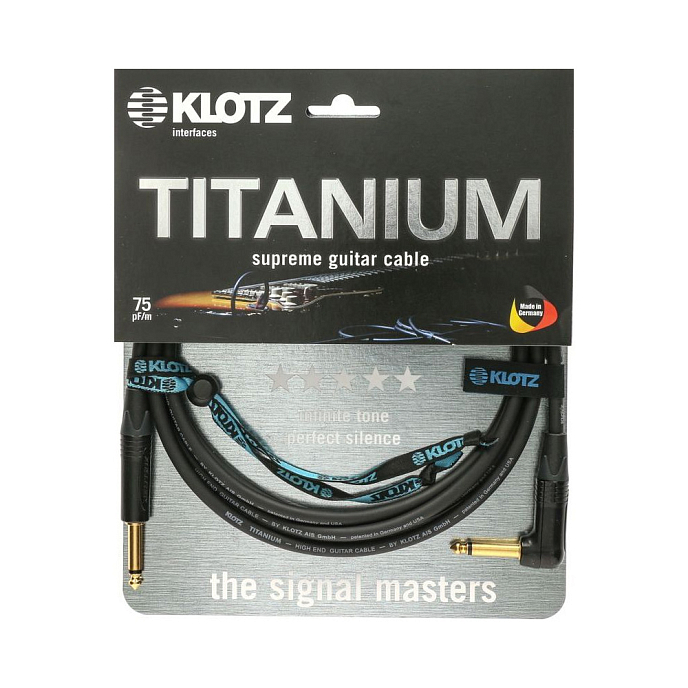 Кабель KLOTZ TITANIUM Supreme Guitar cable 4.5m - рис.1