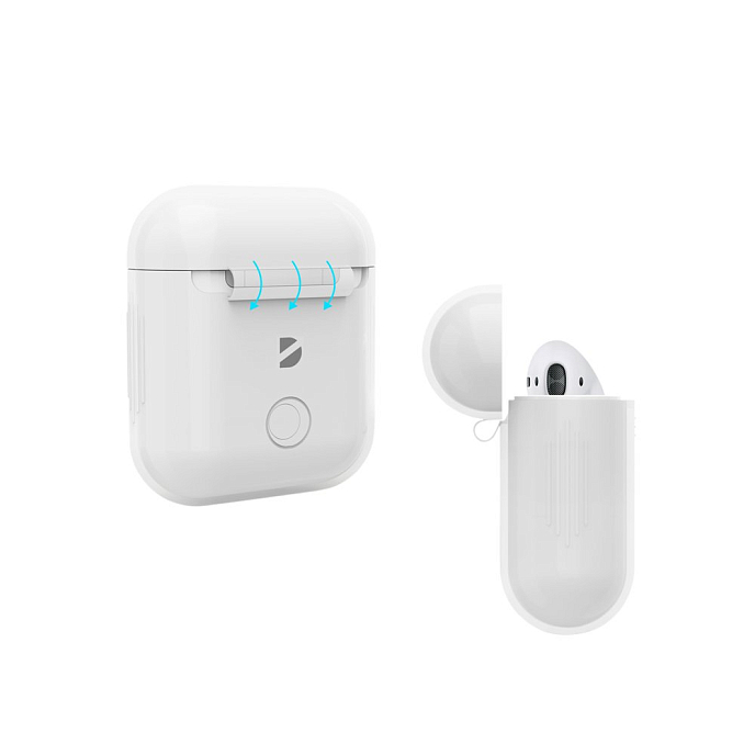 Чехол для наушников Deppa Case for AirPods Transparent - рис.2