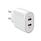 SBS 20W 2xUSB-C White