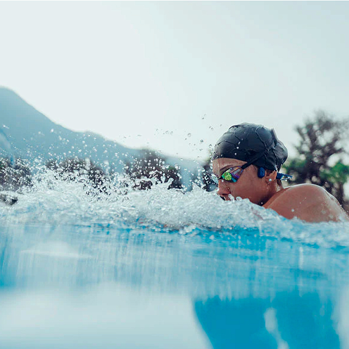 Беспроводные наушники SUUNTO Aqua Light reef blue водонепроницаемые беспроводные наушники с костной проводимостью_OpenBox - рис.6