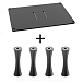 Стойка для Hi-Fi ddHiFi HS400 + SR70 x 4 Sand Black/Black - рис.0 Стойка для Hi-Fi ddHiFi HS400 + SR70 x 4 Sand Black/Black - рис.0