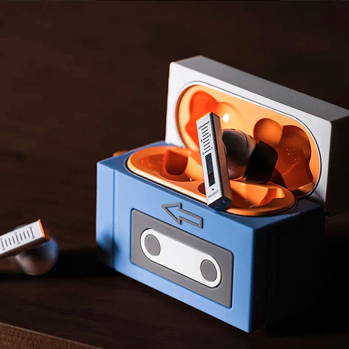Чехол для наушников MoonDrop Golden Ages Case Blue/Grey - рис.1