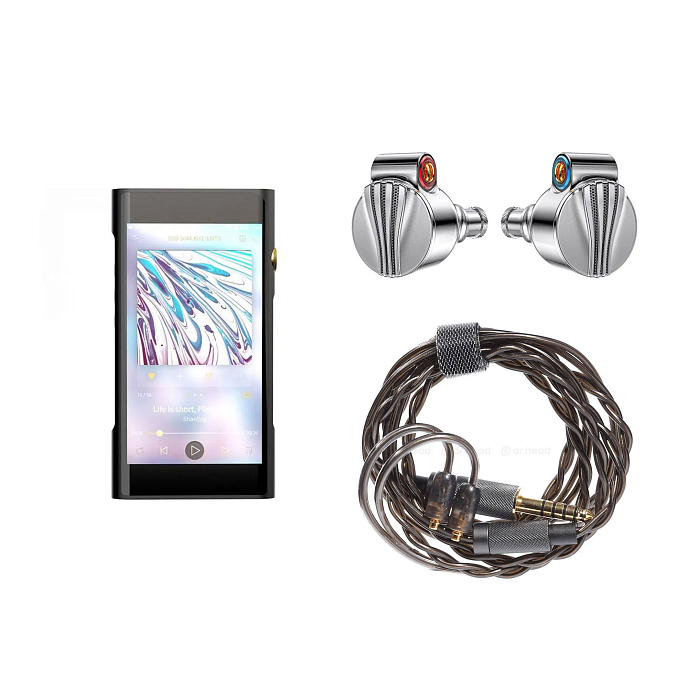 Комплект Shanling M6 Pro 21 Black + Fiio FD5 Silver + Hidizs 4.4mm - MMCX - рис.0