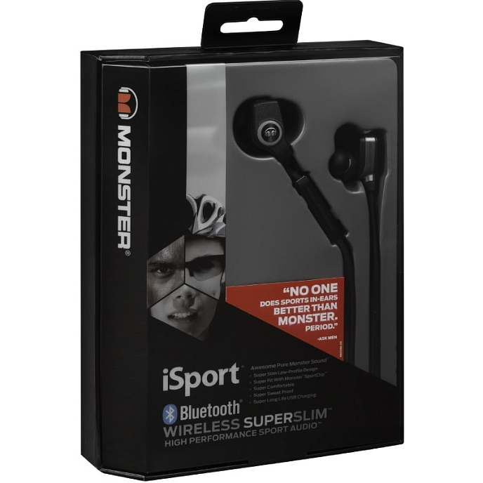 Беспроводные наушники MONSTER ISPORT BLUETOOTH WIRELESS SUPERSLIM IN-EAR (Black) - рис.3